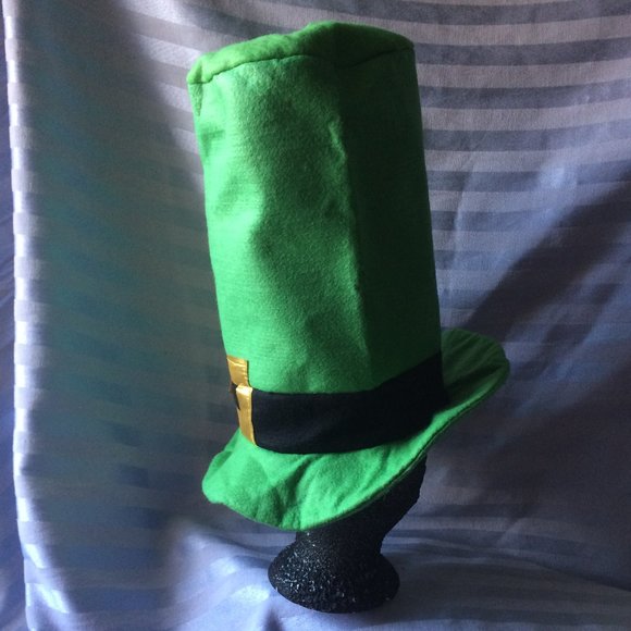 St Patricks Day Tall Stovepipe Lucky Hat - Picture 3 of 5